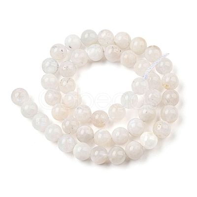 Natural Rainbow Moonstone Beads Strands G-N328-024-8mm-1