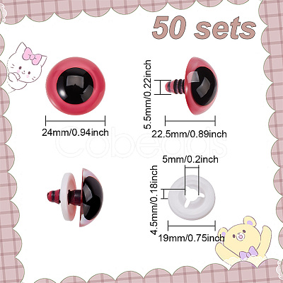 GOMAKERER Resin Doll Craft Eyes DIY-GO0001-44A-1