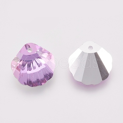 K9 Glass Rhinestone Pendants GLAA-F083-02B-08-1