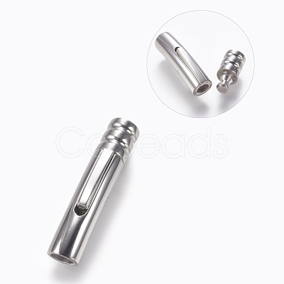 Tarnish Resistant 304 Stainless Steel Bayonet Clasps STAS-A035H-4P-1