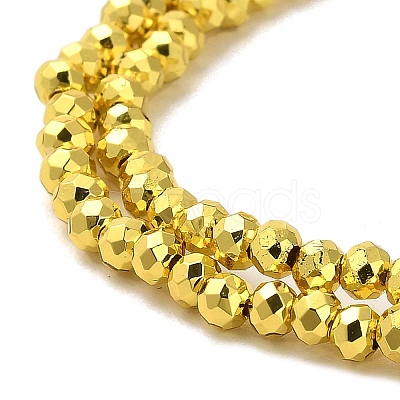 Electroplate Glass Beads Strands EGLA-D030-15A-02-1