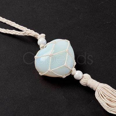 Opalite Pendant Decorations HJEW-E579-01H-1