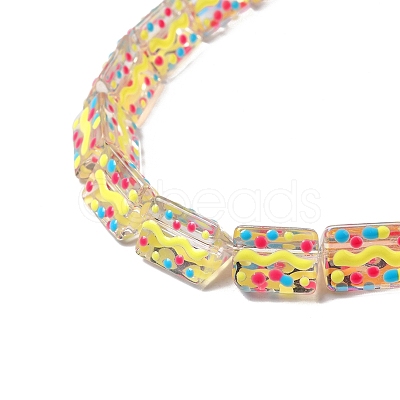 Handmade Bumpy Lampwork Beads Strands LAMP-K037-14B-1