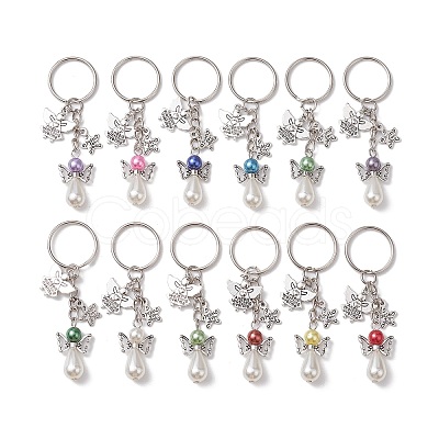 Angel & Star Charms Keychain KEYC-JKC00746-1