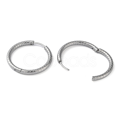 Non-Tarnish 304 Stainless Steel Huggie Hoop Earrings EJEW-H111-01G-P-1