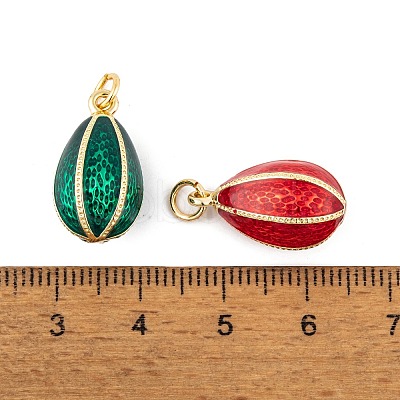 Brass Enamel Pendants KK-E112-15G-1