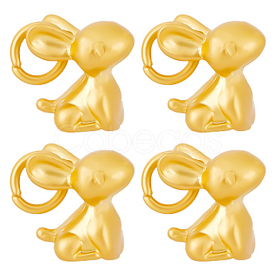 SUNNYCLUE 20Pcs Matte Style Alloy Rabbit Charms FIND-SC0003-87-1