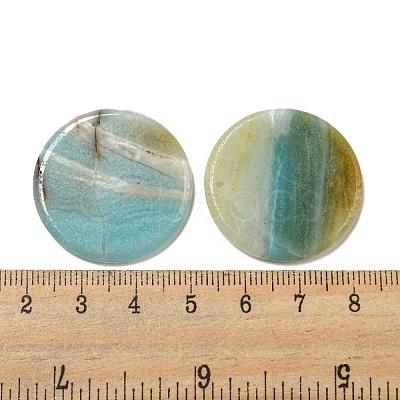 Natural Flower Amazonite Pendants G-B071-01A-1