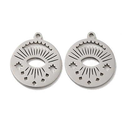 Non-Tarnish 316L Surgical Stainless Steel Pendants STAS-F302-10P-02-1