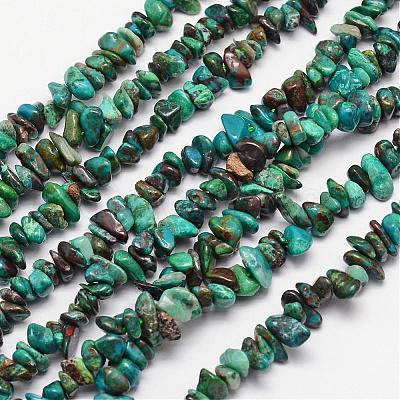 Natural Chrysocolla Bead Strands G-L459-40-1