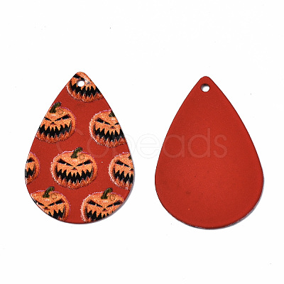 Spray Painted Iron Pendants IFIN-T016-77-1