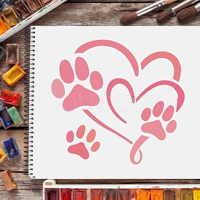 Plastic Reusable Drawing Painting Stencils Templates DIY-WH0172-142-1