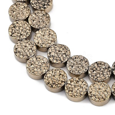 Electroplated Synthetic Non-magnetic Hematite Beads Strands G-H072-F01-01A-1