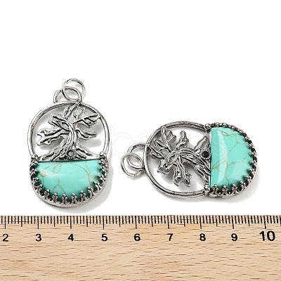 Synthetic Turquoise Bag Pendants G-Q163-06AS-01-1