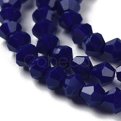 Opaque Solid Color Imitation Jade Glass Beads Strands GLAA-F029-P4mm-10-1