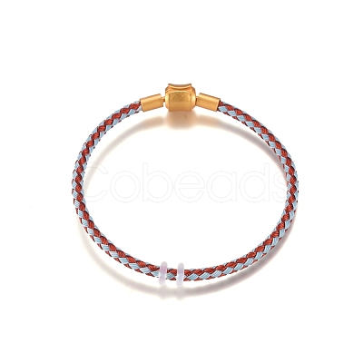 Braided Stainless Steel Wire European Style Bracelets Making AJEW-D047-02B-G-1