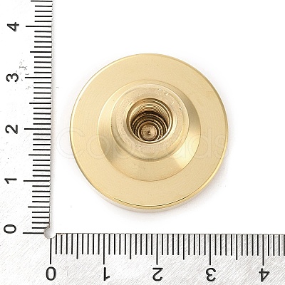 Golden Plated Brass Wax Sealing Stamp Head KK-K363-01G-02-1