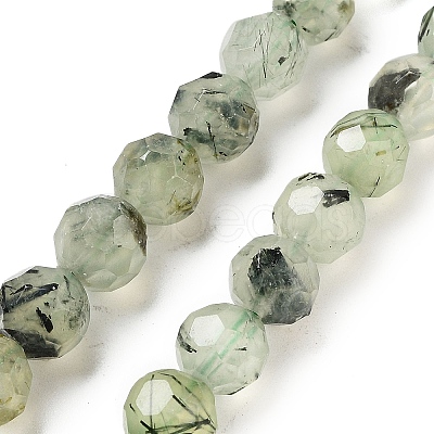 Natural Prehnite Beads Strands G-C150-B02-01-1