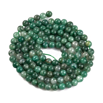 Natural Green Jade Bead Strands X-G-A130-3mm-M06-1