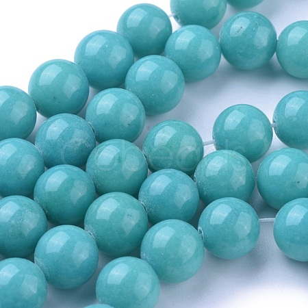 Natural Mashan Jade Beads Strands G-I227-01-10mm-A07-1