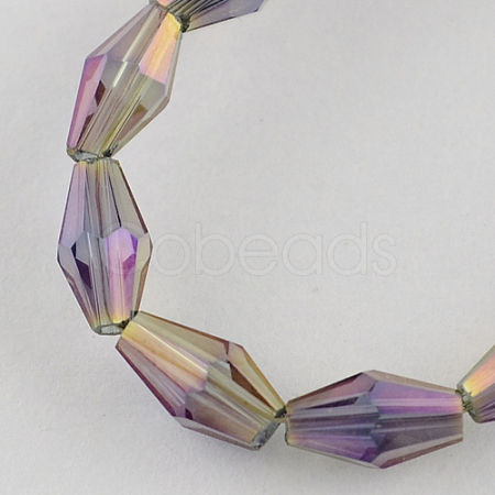 Electroplate Glass Beads EGLA-R070-11-1