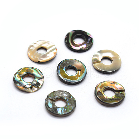 Natural Paua Shell Beads SSHEL-G020-29-15mm-1