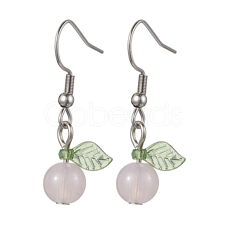 Acrylic Dangle Earrings EJEW-JE05750-03-1