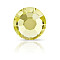 Preciosa&reg MAXIMA Crystal No Hotfix Flatback Stones, Czech Crystal, Dura Foiling, Round(438 11 615 Chaton Rose), 80250 Acid Yellow, SS12(3~3.2mm)