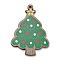 Wood Pendants, Christmas Theme Charms, Christmas Tree, 44.5x33x2.5mm, Hole: 1.8mm