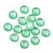 Resin Decoden Cabochons, Half Round, Pale Green, 8x3mm