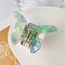 Butterfly Cellulose Acetate(Resin) Claw Hair Clips, Hair Accessories for Women Girls, Medium Sea Green, 48x41mm