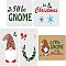 PET Hollow out Drawing Painting Stencils Sets for Kids Teen Boys Girls, for DIY Scrapbooking, School Projects, Christmas Themed Pattern, 29.7x21cm, 4 sheets/set