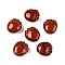 Natural Red Jasper Footprint Figurines, for Home Office Desktop Decoration, 25~25.5x22.5~23x12~13.5mm