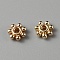 Alloy Spacer Beads, Flower, Light Gold, 5x1.5mm, Hole: 1mm