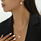 Vintage Butterfly Alloy Double Layered Necklace & Earrings Set for Women, Fashionable and Elegant, Real 18K Gold Plated