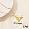 Stainless Steel Trinity Knot Pendant Necklaces, Cable Chain Necklaces for Women