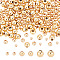 ARRICRAFT 3 Styles Brass Round Spacer Beads, Real 18K Gold Plated, 2~4mm, Hole: 1~1.5mm