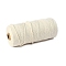 Cotton String Threads for Crafts Knitting Making, Floral White, 3mm, about 109.36 Yards(100m)/Roll