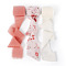 3 Rolls 3 Styles Polyester Printed Ribbons, Raw Edged Ribbons, Costume Accessories, Mixed Color, 1-5/8~1-3/4 inch(40~46mm), about 5.47 Yards(5m)/roll, 1 roll/style