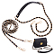 WADORN 2Pcs 2 Styles Purse Chains, PU Imitation Leather Bag Straps, with Alloy Chain & Swivel Clasp, Black, 113~122x0.8~1.9x0.3~0.6cm, 1pc/style