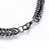 304 Stainless Steel Curb Chain Necklaces NJEW-H493-11AS-3