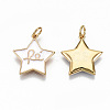 Brass Enamel Pendants X-KK-T062-07G-01-NF-2