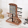 Wood Jewelry Organizer Stand Holder PW-WGBDC8A-01-4