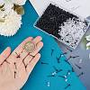 SOFPLATE 500Pcs Eco-Friendly Plastic Stud Earring Findings KY-SP0001-01B-3