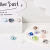 Cheriswelry 24Pcs 12 Colors Handmade Lampwork Beads LAMP-CW0001-03-14