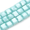 Opaque Solid Color Glass Beads Strands GLAA-N032-08I-1