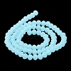 Imitation Jade Solid Color Glass Beads Strands EGLA-A034-J4mm-MD04-4