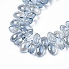Electroplate Glass Beads Strand EGLA-S188-26-A01-3