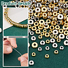 PandaHall Elite 200Pcs 10 Styles Brass Spacer Beads KK-PH0006-55-4