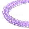 Spray Painted Crackle Glass Beads Strands X-CCG-Q002-4mm-04-4